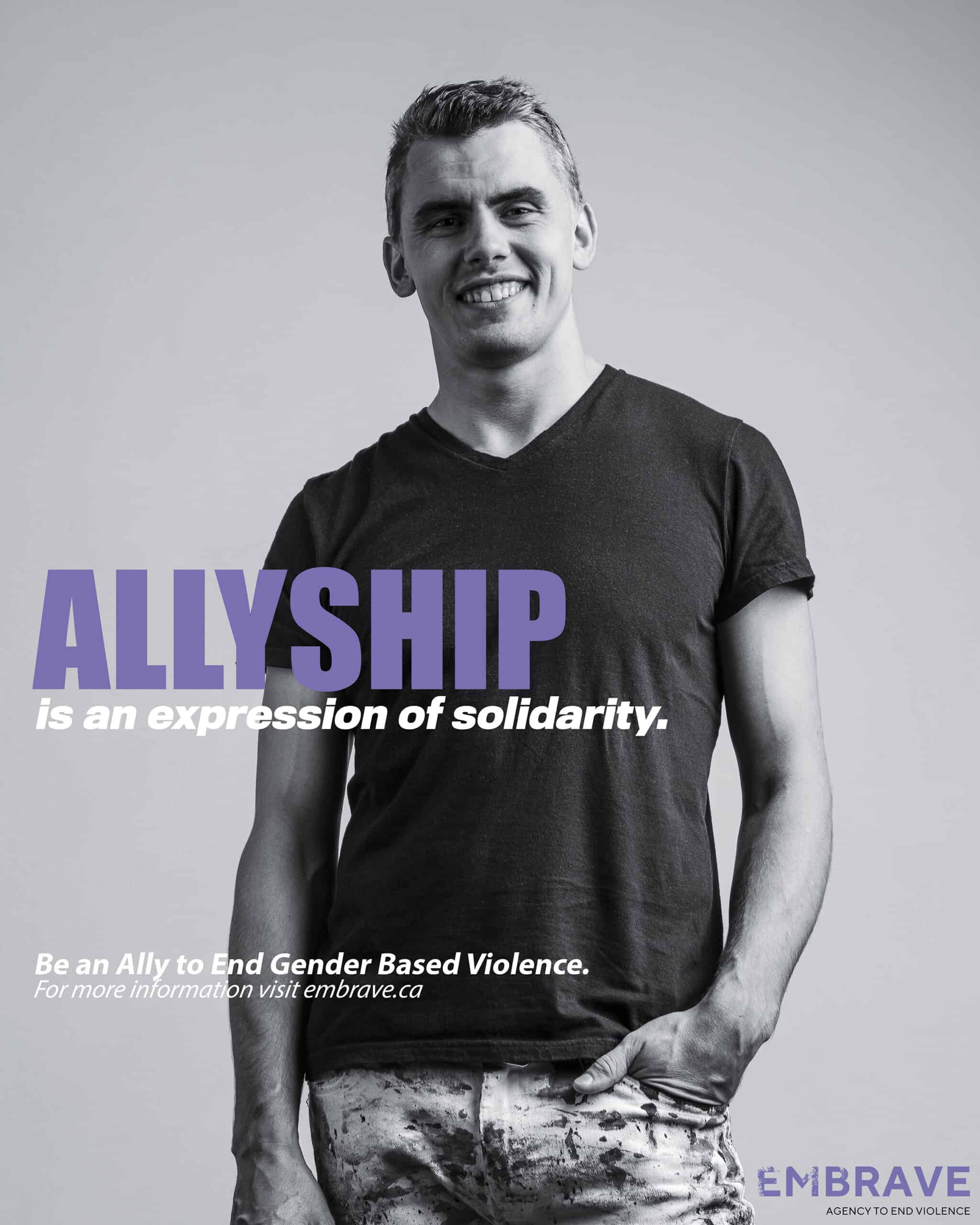 What does it take to be a GBV ally poster feat. Callen Schaub