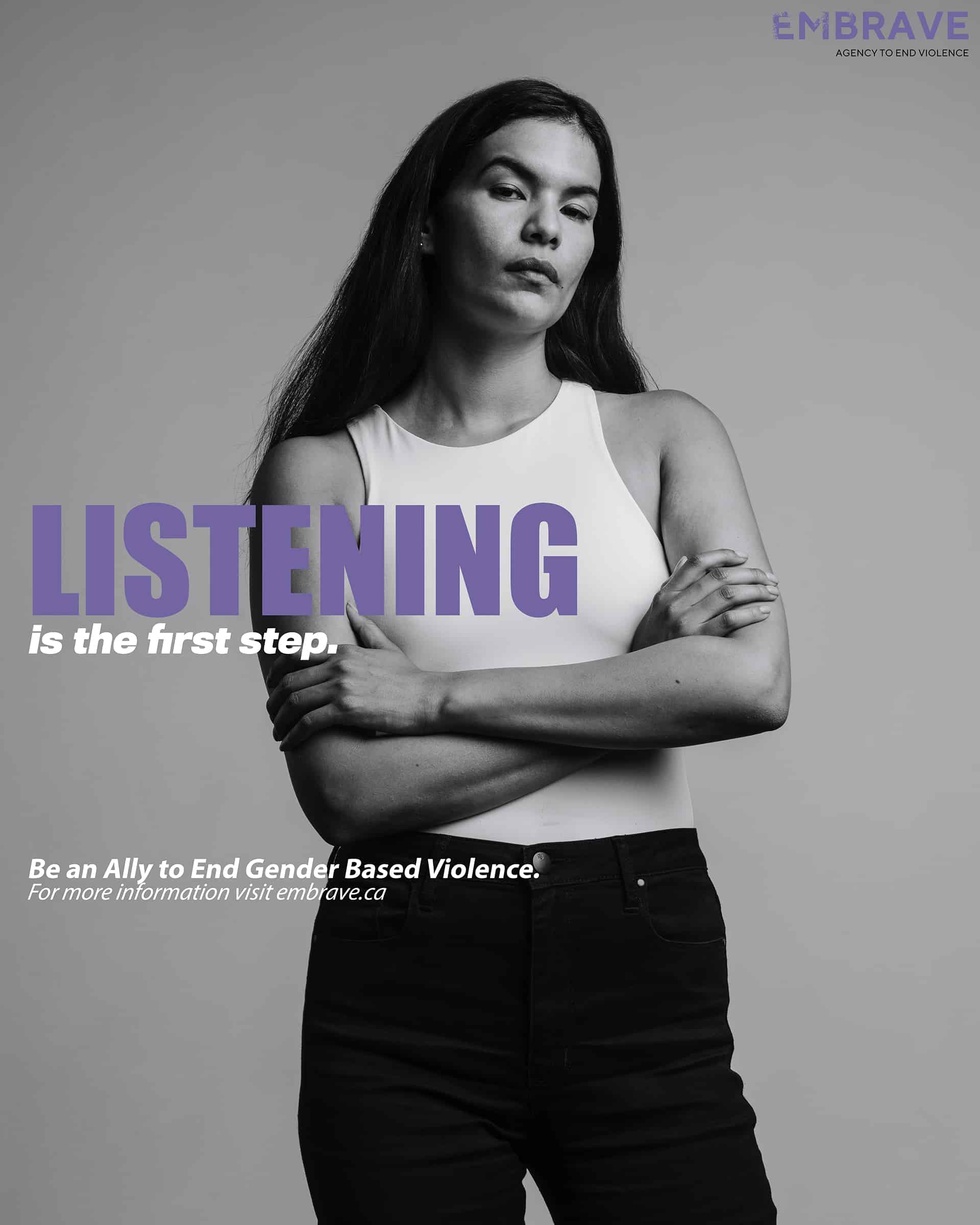 What does it take to be a GBV ally poster feat. Ellyn Jade