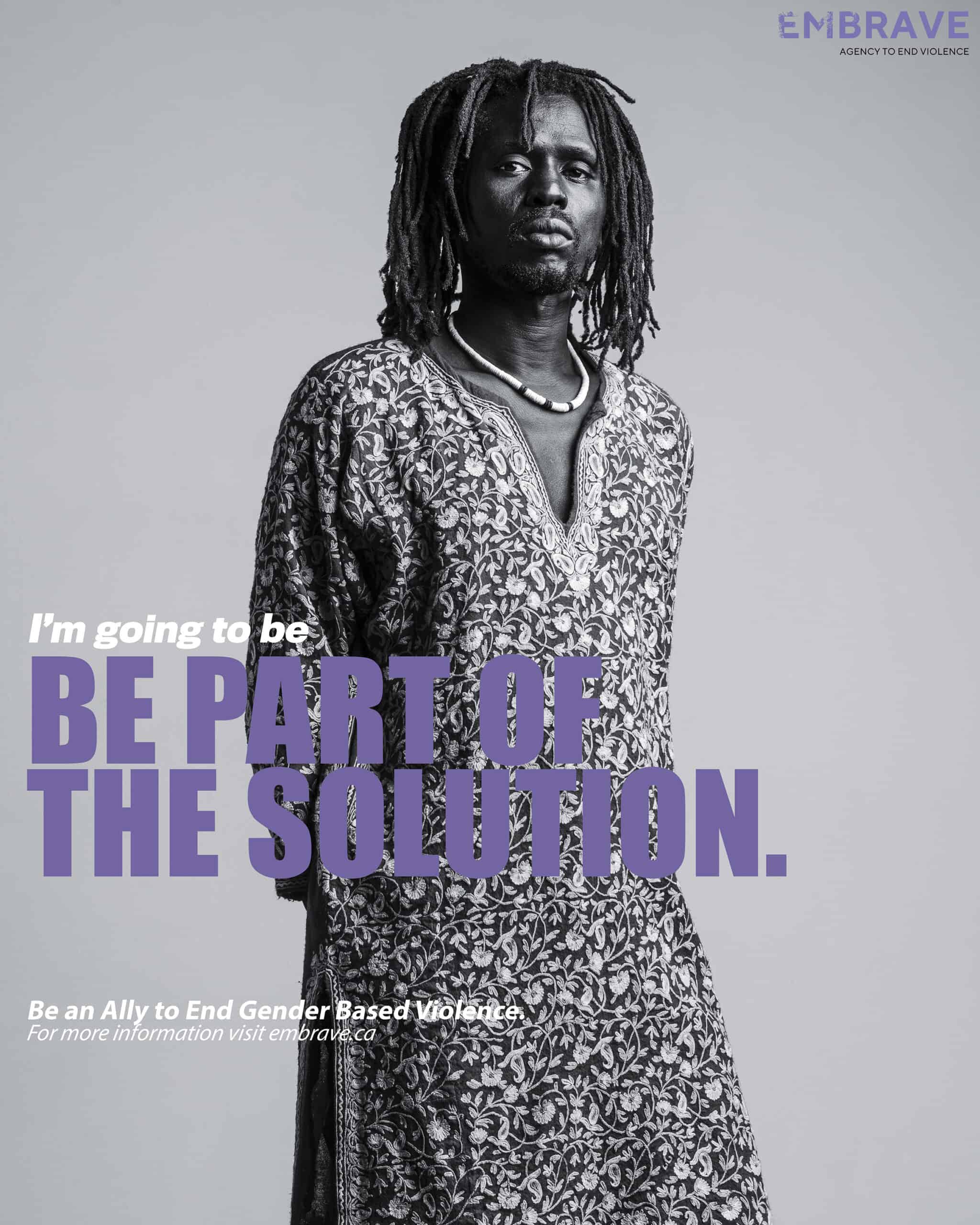 What does it take to be a GBV ally poster feat. Emmanuel Jah