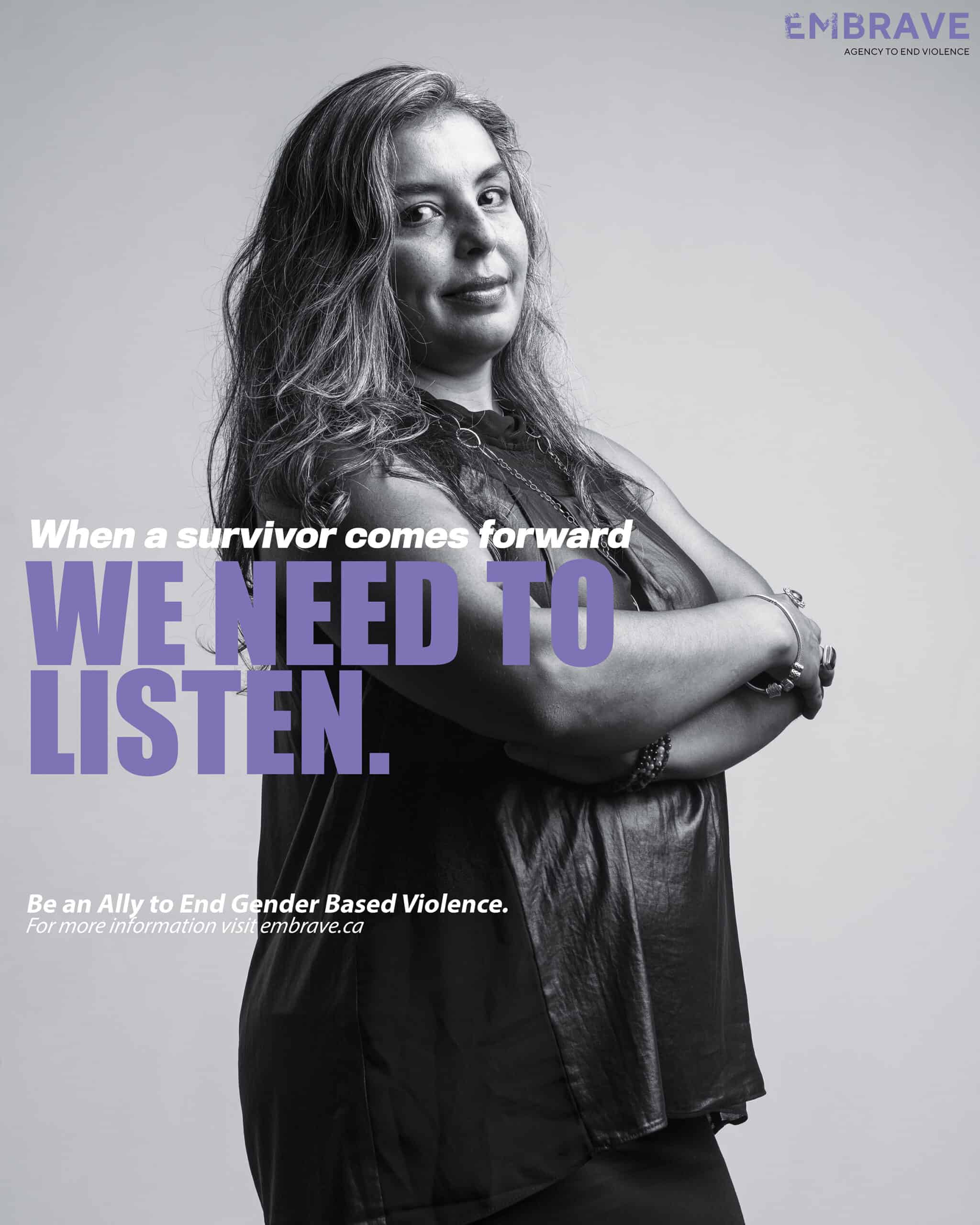 What does it take to be a GBV ally poster feat. Karen Craggs-Milne