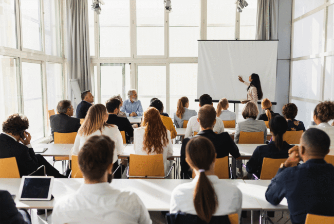 Classroom of students